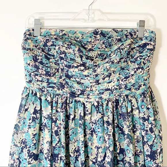 Lauren Conrad Strapless Ruffle Sundress Floral 4‎ - Picture 6 of 6